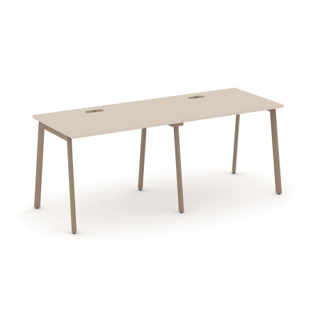 Estetica Рабочая станция 2 места ES.RS-2.1-LP Капучино/Металл Латте 1960*730*750 Estetica Рабочая станция 2 места ES.RS-2.1-LP Капучино/Металл Латте 1960*730*750