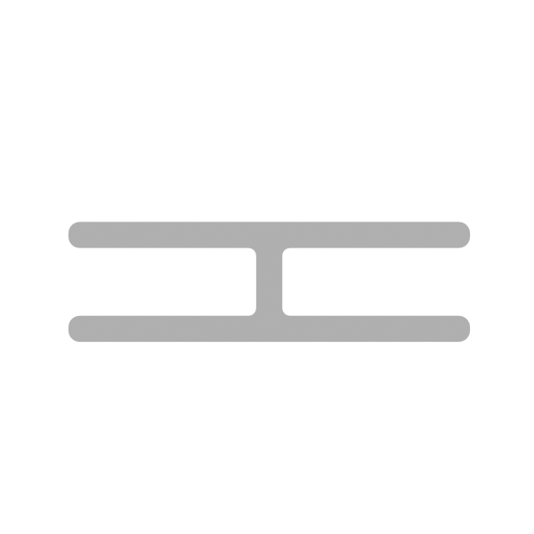 R-line soft Комплект соединителей прямых (2 шт.) AP.S-PR-TI Металл Серый 107*36*5