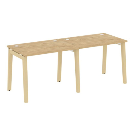 Onix Wood Рабочая станция OW.RS-2.1.7 Тиквуд Светлый/Дуб Светлый/Металл Белый 1960*720*750 Onix Wood Рабочая станция OW.RS-2.1.7 Тиквуд Светлый/Дуб Светлый/Металл Белый 1960*720*750