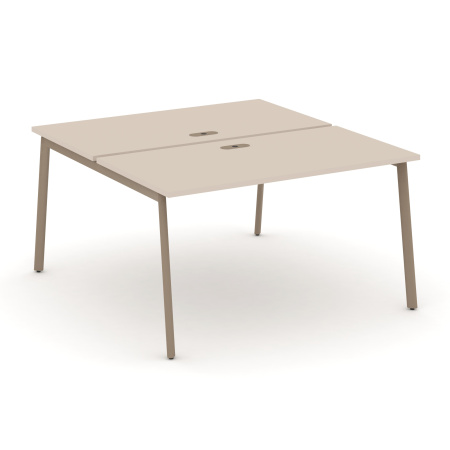 Estetica Рабочая станция 2 места ES.D.RS-2.3-LP Капучино/Металл Латте 1380*1500*750 Estetica Рабочая станция 2 места ES.D.RS-2.3-LP Капучино/Металл Латте 1380*1500*750