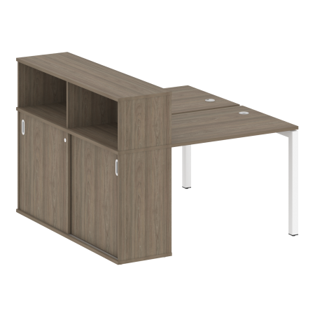 Metal System Quattro Рабочая станция с шкафом-купе на П-образном м/к 50БП.РС-СШК-2.1 Т Вяз Благородный/Металл Белый 1410*1475*1098 Metal System Quattro Рабочая станция с шкафом-купе на П-образном м/к 50БП.РС-СШК-2.1 Т Вяз Благородный/Металл Белый 1410*1475*1098