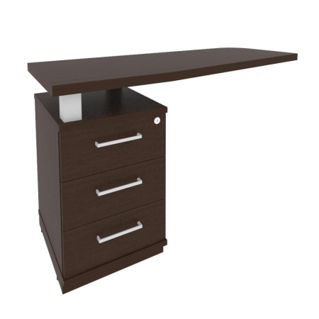 First Тумба приставная с топом левая KTP-2 (L) Венге Цаво 1300*500*765 First Тумба приставная с топом левая KTP-2 (L) Венге Цаво 1300*500*765