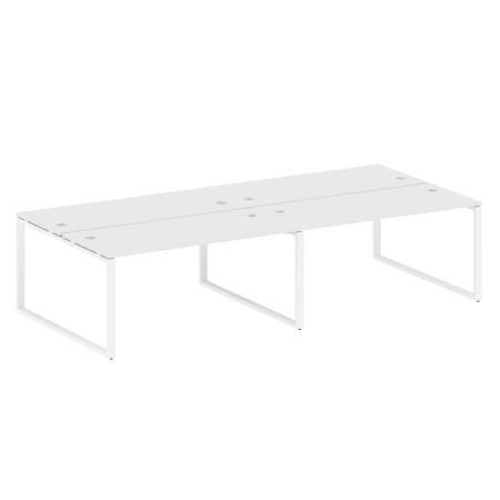 Metal System Рабочая станция на 4 места на О-образном м/к БО.СМ-4.4 Белый/Металл Белый 3200*1475*750 Metal System Рабочая станция на 4 места на О-образном м/к БО.СМ-4.4 Белый/Металл Белый 3200*1475*750