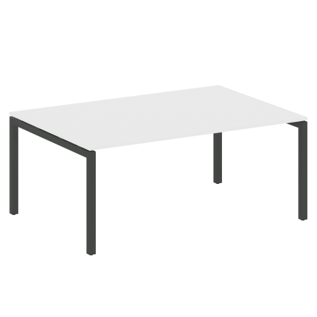 Metal System Quattro Переговорный стол (1 столешница) на П-образном м/к 50БП.ПРГ-1.5 Белый/Металл Антрацит 1800*1235*750 Metal System Quattro Переговорный стол (1 столешница) на П-образном м/к 50БП.ПРГ-1.5 Белый/Металл Антрацит 1800*1235*750