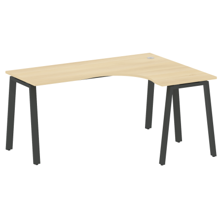 Metal System Стол криволинейный правый на А-образном м/к БА.СА-4 (R) Акация Лорка/Металл Антрацит 1600*1200*750 Metal System Стол криволинейный правый на А-образном м/к БА.СА-4 (R) Акация Лорка/Металл Антрацит 1600*1200*750