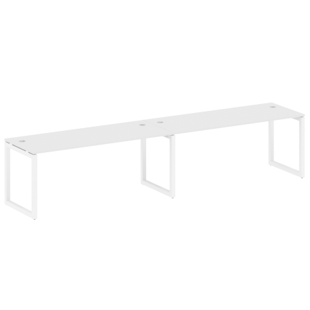 Metal System Quattro Рабочая станция на 2 места на О-образном м/к 50БО.СМ-2.5 Белый/Металл Белый 3600*720*750 Metal System Quattro Рабочая станция на 2 места на О-образном м/к 50БО.СМ-2.5 Белый/Металл Белый 3600*720*750