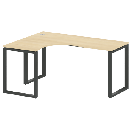 Metal System Стол криволинейный левый на О-образном м/к БО.СА-4 (L) Акация Лорка/Металл Антрацит 1600*1200*750 Metal System Стол криволинейный левый на О-образном м/к БО.СА-4 (L) Акация Лорка/Металл Антрацит 1600*1200*750