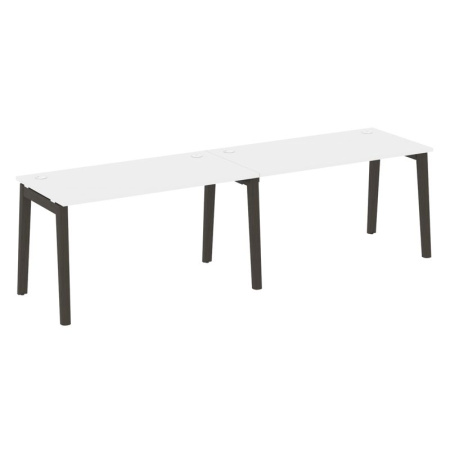 Onix Wood Рабочая станция OW.RS-2.3.7 Белый Бриллиант/Дуб Темный/Металл Антрацит 2760*720*750 Onix Wood Рабочая станция OW.RS-2.3.7 Белый Бриллиант/Дуб Темный/Металл Антрацит 2760*720*750