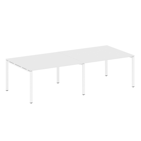 Metal System Переговорный стол (2 столешницы) на П-образном м/к БП.ПРГ-2.3 Белый/Металл Белый 2800*1235*750 Metal System Переговорный стол (2 столешницы) на П-образном м/к БП.ПРГ-2.3 Белый/Металл Белый 2800*1235*750