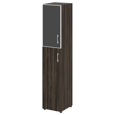 Yalta Шкаф узкий LT.SU-1.7 R (L) black Дуб Мали/Стекло Black 400*450*1987 Yalta Шкаф узкий LT.SU-1.7 R (L) black Дуб Мали/Стекло Black 400*450*1987