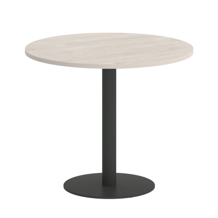 Home Office Стол круглый VR.SP-5-90.1 Денвер Светлый/Металл Антрацит 900*900*753 Home Office Стол круглый VR.SP-5-90.1 Денвер Светлый/Металл Антрацит 900*900*753