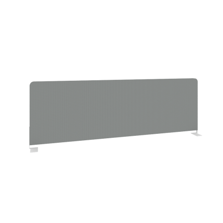 Metal System Экран тканевый боковой Б.ТЭКР-120 Серый/Металл Белый 1200*390*22