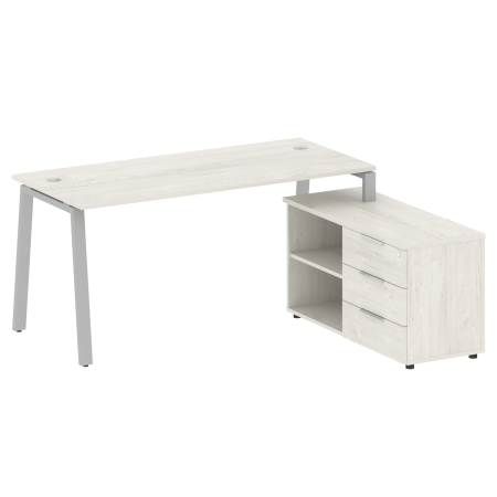 Metal System Рабочая станция с тумбой на А-образном м/к БА.РС-СТС-2.4 (R) Дуб Наварра/Металл Серый 1700*1520*750 Metal System Рабочая станция с тумбой на А-образном м/к БА.РС-СТС-2.4 (R) Дуб Наварра/Металл Серый 1700*1520*750