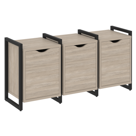 Loft Тумба на регулируемых опорах VR.L-TN-5.O Дуб Аттик/Металл Черный 1440*460*719 Loft Тумба на регулируемых опорах VR.L-TN-5.O Дуб Аттик/Металл Черный 1440*460*719