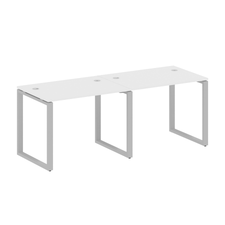 Metal System Рабочая станция на 2 места на О-образном м/к БО.СМ-2.1 Белый/Металл Серый 2000*720*750 Metal System Рабочая станция на 2 места на О-образном м/к БО.СМ-2.1 Белый/Металл Серый 2000*720*750