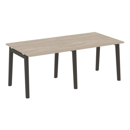 Onix Wood Стол переговорный (2 столешницы) OW.PRG-2.1 Дуб Аттик/Дуб Темный/Металл Антрацит 1960*980*750 Onix Wood Стол переговорный (2 столешницы) OW.PRG-2.1 Дуб Аттик/Дуб Темный/Металл Антрацит 1960*980*750