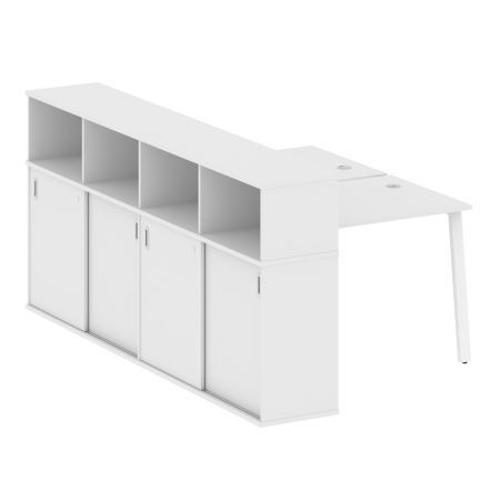 Metal System Рабочая станция с шкафом-купе на А-образном м/к БА.РС-СШК-4.1 Т Белый/Металл Белый 1410*2332*1098 Metal System Рабочая станция с шкафом-купе на А-образном м/к БА.РС-СШК-4.1 Т Белый/Металл Белый 1410*2332*1098