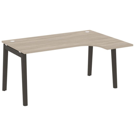 Onix Wood Стол эргономичный правый OW.SA-4 (R) Дуб Аттик/Дуб Темный/Металл Антрацит 1580*1180*750 (800/460)