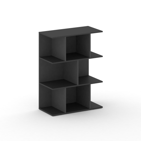 Cross Стеллаж открытый широкий средний CRU.SO-200 Базальт UM 896*460*1202  Cross Стеллаж открытый широкий средний CRU.SO-200 Базальт UM 896*460*1202