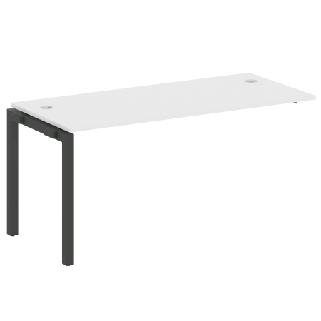 Metal System Quattro Проходной элемент рабочей станции на П-образном м/к 50БП.ПРС-СП-1.4 Белый/Металл Антрацит 1600*720*750 Metal System Quattro Проходной элемент рабочей станции на П-образном м/к 50БП.ПРС-СП-1.4 Белый/Металл Антрацит 1600*720*750