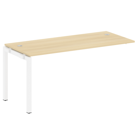 Metal System Quattro Проходной элемент рабочей станции на П-образном м/к 50БП.ПРС-СП-1.4 Акация Лорка/Металл Белый 1600*720*750 Metal System Quattro Проходной элемент рабочей станции на П-образном м/к 50БП.ПРС-СП-1.4 Акация Лорка/Металл Белый 1600*720*750