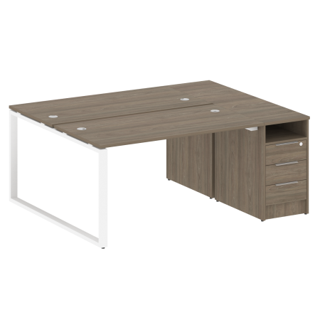 Metal System Рабочая станция с тумбой на О-образном м/к БО.РС-СТП-2.3 Вяз Благородный/Металл Белый 1812*1475*750 Metal System Рабочая станция с тумбой на О-образном м/к БО.РС-СТП-2.3 Вяз Благородный/Металл Белый 1812*1475*750