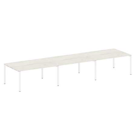 Metal System Переговорный стол (3 столешницы) на П-оразном м/к БП.ПРГ-3.4 Дуб Наварра/Металл Белый 4800*1235*750 Metal System Переговорный стол (3 столешницы) на П-оразном м/к БП.ПРГ-3.4 Дуб Наварра/Металл Белый 4800*1235*750