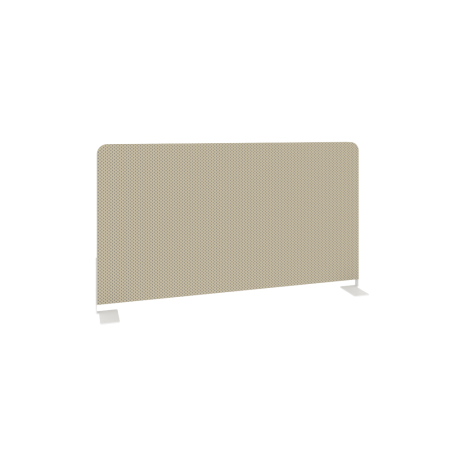 Metal System Экран тканевый боковой Б.ТЭКР-72 Темно-бежевый/Металл Белый 720*390*22