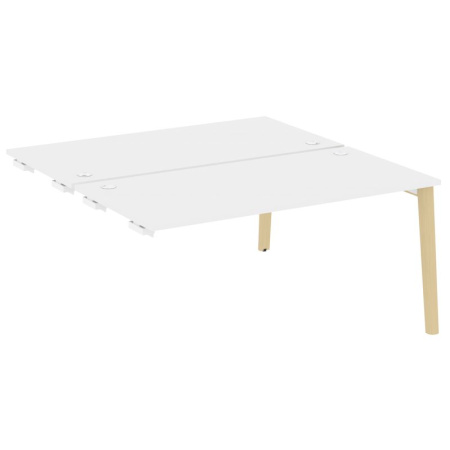 Onix Wood Стол-приставка двойной OW.D.SPR-4.8 Белый Бриллиант/Дуб Светлый/Металл Белый 1580*1635*750 Onix Wood Стол-приставка двойной OW.D.SPR-4.8 Белый Бриллиант/Дуб Светлый/Металл Белый 1580*1635*750