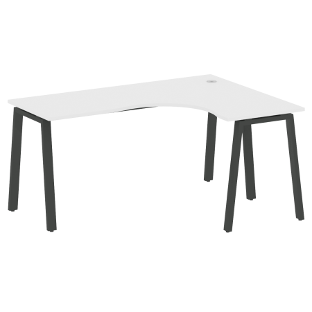 Metal System Стол криволинейный правый на А-образном м/к БА.СА-4 (R) Белый/Металл Антрацит 1600*1200*750 Metal System Стол криволинейный правый на А-образном м/к БА.СА-4 (R) Белый/Металл Антрацит 1600*1200*750