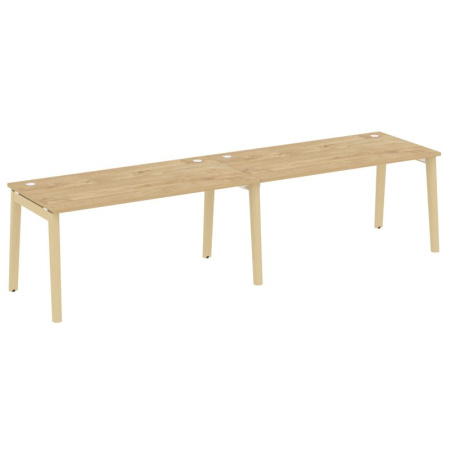 Onix Wood Рабочая станция OW.RS-2.4.8 Тиквуд Светлый/Дуб Светлый/Металл Белый 3160*800*750 Onix Wood Рабочая станция OW.RS-2.4.8 Тиквуд Светлый/Дуб Светлый/Металл Белый 3160*800*750