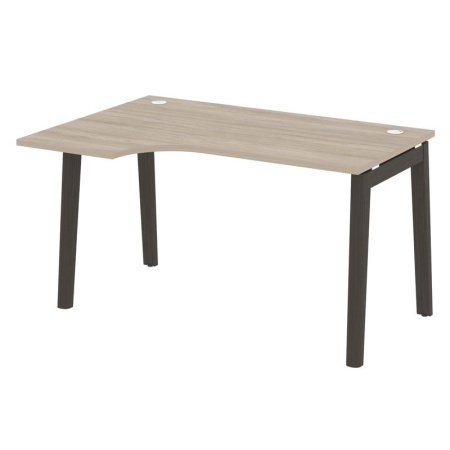 Onix Wood Стол эргономичный левый OW.SA-2 (L) Дуб Аттик/Дуб Темный/Металл Антрацит 1380*980*750 (720/460)