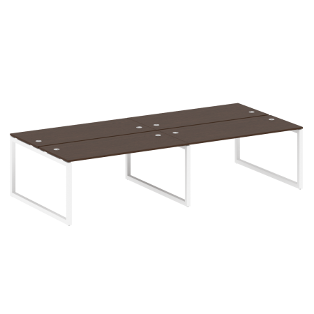 Metal System Quattro Рабочая станция на 4 места на О-образном м/к 50БО.СМ-4.4 Венге Цаво/Металл Белый 3200*1475*750 Metal System Quattro Рабочая станция на 4 места на О-образном м/к 50БО.СМ-4.4 Венге Цаво/Металл Белый 3200*1475*750