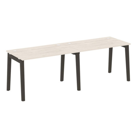 Onix Wood Рабочая станция OW.RS-2.2.7 Денвер Светлый/Дуб Темный/Металл Антрацит 2360*720*750 Onix Wood Рабочая станция OW.RS-2.2.7 Денвер Светлый/Дуб Темный/Металл Антрацит 2360*720*750