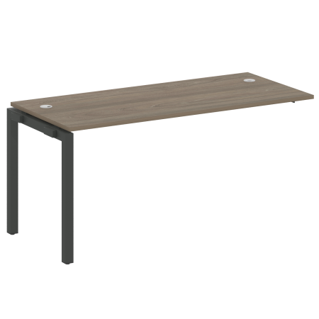 Metal System Quattro Проходной элемент рабочей станции на П-образном м/к 50БП.ПРС-СП-1.4 Вяз Благородный/Металл Антрацит 1600*720*750 Metal System Quattro Проходной элемент рабочей станции на П-образном м/к 50БП.ПРС-СП-1.4 Вяз Благородный/Металл Антрацит 1600*720*750