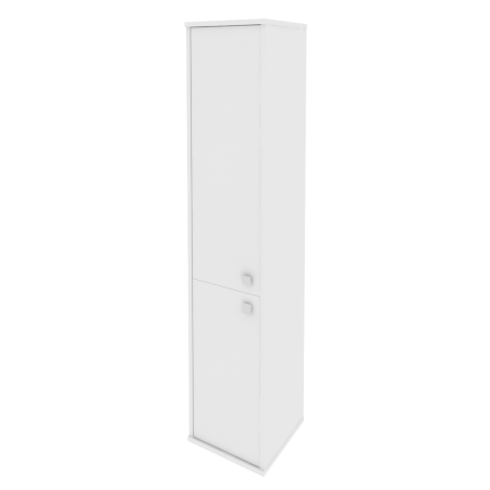 Style Шкаф высокий узкий левый Л.СУ-1.3 (L) Белый 412*410*1980