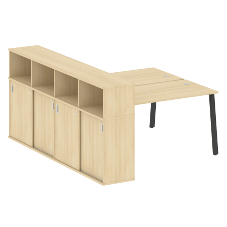 Metal System Рабочая станция с шкафом-купе на А-образном м/к БА.РС-СШК-4.3 Т Акация Лорка/Металл Антрацит 1810*2332*1098 Metal System Рабочая станция с шкафом-купе на А-образном м/к БА.РС-СШК-4.3 Т Акация Лорка/Металл Антрацит 1810*2332*1098