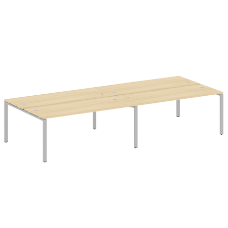 Metal System Рабочая станция на 4 места на П-образном м/к БП.СМ-4.5 Акация Лорка/Металл Серый 3600*1475*750 Metal System Рабочая станция на 4 места на П-образном м/к БП.СМ-4.5 Акация Лорка/Металл Серый 3600*1475*750