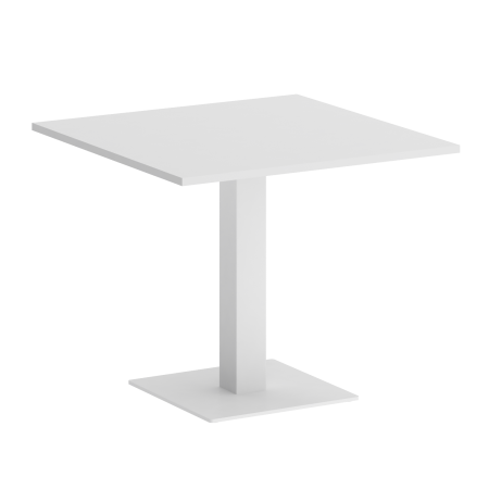 Home Office Стол квадратный VR.SP-5-90.2 Белый Бриллиант/Металл Белый 900*900*753 Home Office Стол квадратный VR.SP-5-90.2 Белый Бриллиант/Металл Белый 900*900*753