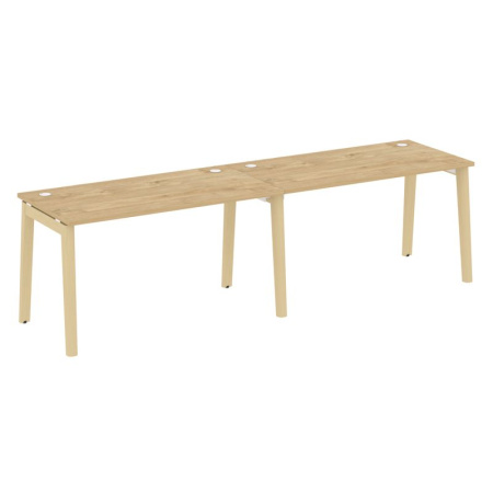 Onix Wood Рабочая станция OW.RS-2.3.7 Тиквуд Светлый/Дуб Светлый/Металл Белый 2760*720*750 Onix Wood Рабочая станция OW.RS-2.3.7 Тиквуд Светлый/Дуб Светлый/Металл Белый 2760*720*750