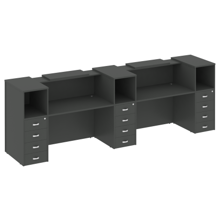 Onix Ресепшн O.R-K-13 Антрацит 3652*766*1187 Onix Ресепшн O.R-K-13 Антрацит 3652*766*1187