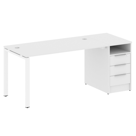 Metal System Рабочая станция с тумбой на П-образном м/к БП.РС-СТП-1.3 Белый/Металл Белый 1812*720*750 Metal System Рабочая станция с тумбой на П-образном м/к БП.РС-СТП-1.3 Белый/Металл Белый 1812*720*750