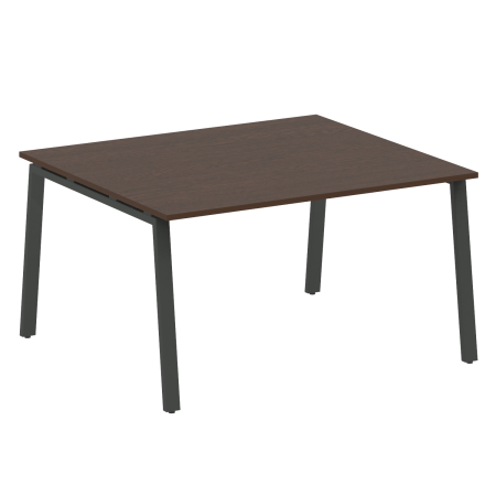 Metal System Переговорный стол (1 столешница) на А-образном м/к БА.ПРГ-1.3 Венге Цаво/Металл Антрацит 1400*1235*750 Metal System Переговорный стол (1 столешница) на А-образном м/к БА.ПРГ-1.3 Венге Цаво/Металл Антрацит 1400*1235*750