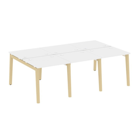 Onix Wood Рабочая станция OW.D.RS-6.0.7 Белый Бриллиант/Дуб Светлый/Металл Белый 2340*1475*750 Onix Wood Рабочая станция OW.D.RS-6.0.7 Белый Бриллиант/Дуб Светлый/Металл Белый 2340*1475*750