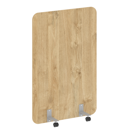 R-line Перегородка на металлических опорах, на роликах DP.R-100-150 Тиквуд Светлый/Металл Серый 1000*18*1500 R-line Перегородка на металлических опорах, на роликах DP.R-100-150 Тиквуд Светлый/Металл Серый 1000*18*1500