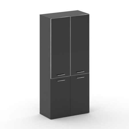 Cross Шкаф широкий высокий CRU.ST-101 black Базальт UM/Черный UM/ЛакобельЧерный 896*460*2000 Cross Шкаф широкий высокий CRU.ST-101 black Базальт UM/Черный UM/ЛакобельЧерный 896*460*2000