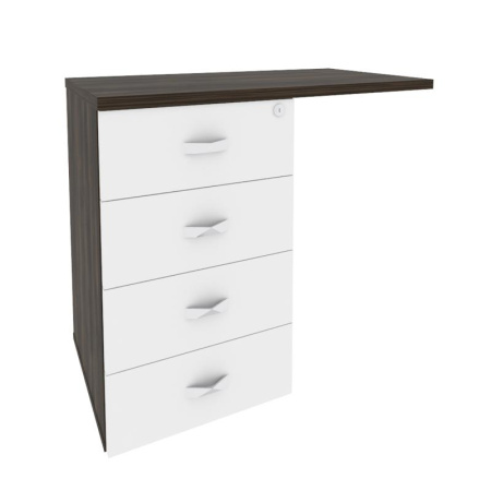 Onix Direct Тумба приставная (универсальная л/пр) O.TPU-4 Дуб Мали/Белый Бриллиант 842*460*750 Onix Direct Тумба приставная (универсальная л/пр) O.TPU-4 Дуб Мали/Белый Бриллиант 842*460*750