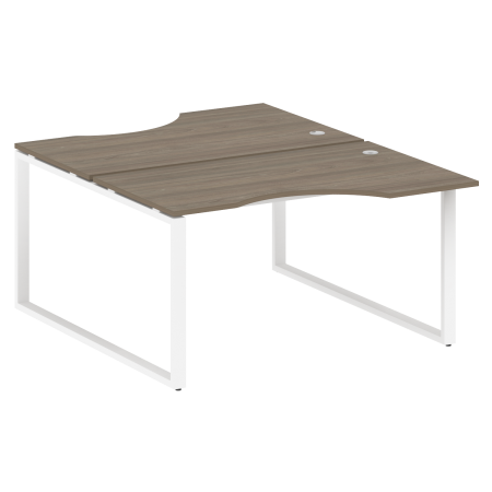 Metal System Рабочая станция криволинейная на О-образном м/к БО.РАС-СА-2.2 Вяз Благородный/Металл Белый 1400*1835*750 Metal System Рабочая станция криволинейная на О-образном м/к БО.РАС-СА-2.2 Вяз Благородный/Металл Белый 1400*1835*750