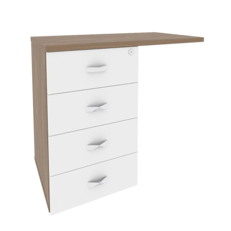 Onix Direct Тумба приставная (универсальная л/пр) O.TPU-4 Дуб Аризона/Белый Бриллиант 842*460*750 Onix Direct Тумба приставная (универсальная л/пр) O.TPU-4 Дуб Аризона/Белый Бриллиант 842*460*750