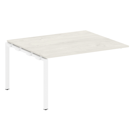 Metal System Проходной элемент перег. стола на П-образном м/к БП.ППРГ-3 Дуб Наварра/Металл Белый 1400*1235*750 Metal System Проходной элемент перег. стола на П-образном м/к БП.ППРГ-3 Дуб Наварра/Металл Белый 1400*1235*750